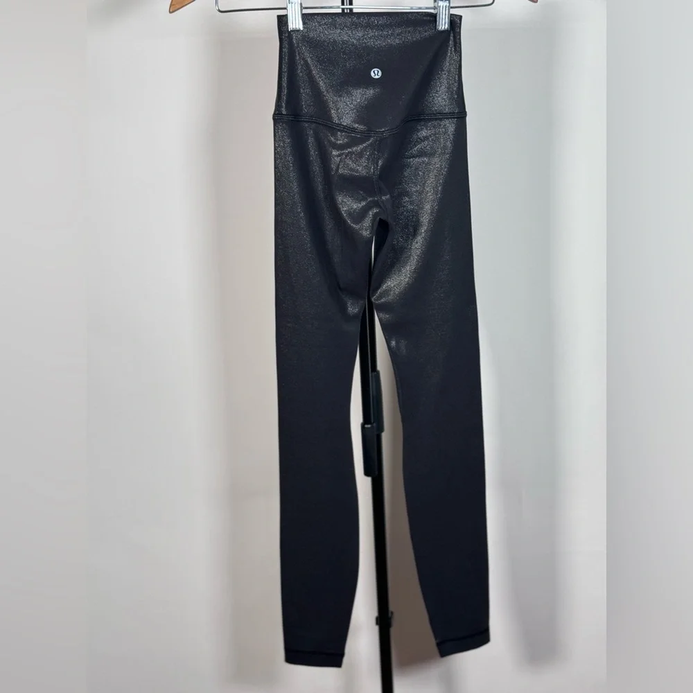 NWOT Lululemon Align High-Rise Pant 28" *Shine Radiate Foil Print Black - Picture 6 of 6